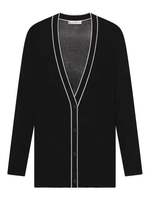 FRAME ribbed-knit V-neck cardigan