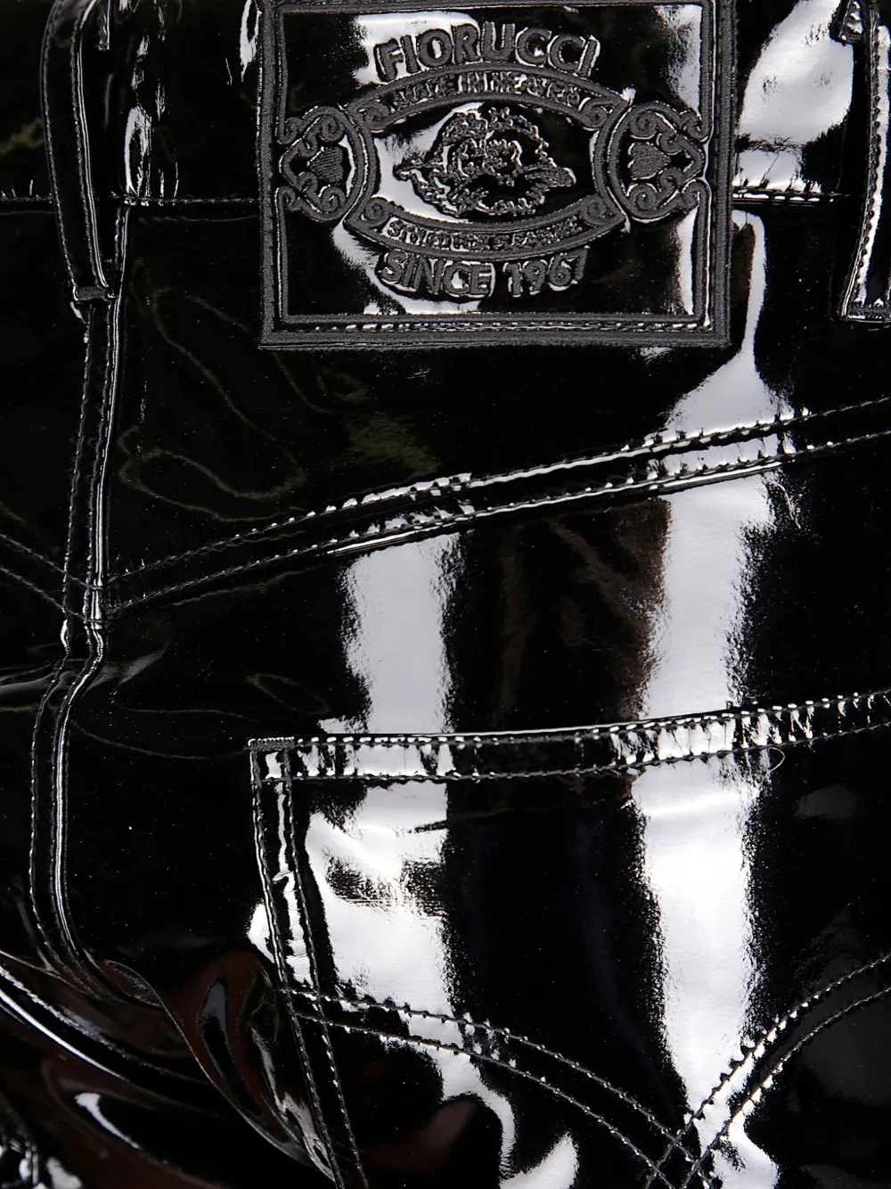 Fiorucci Vinyl broek Zwart