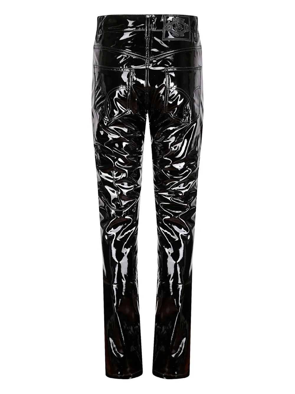 Fiorucci vinyl trousers - Zwart