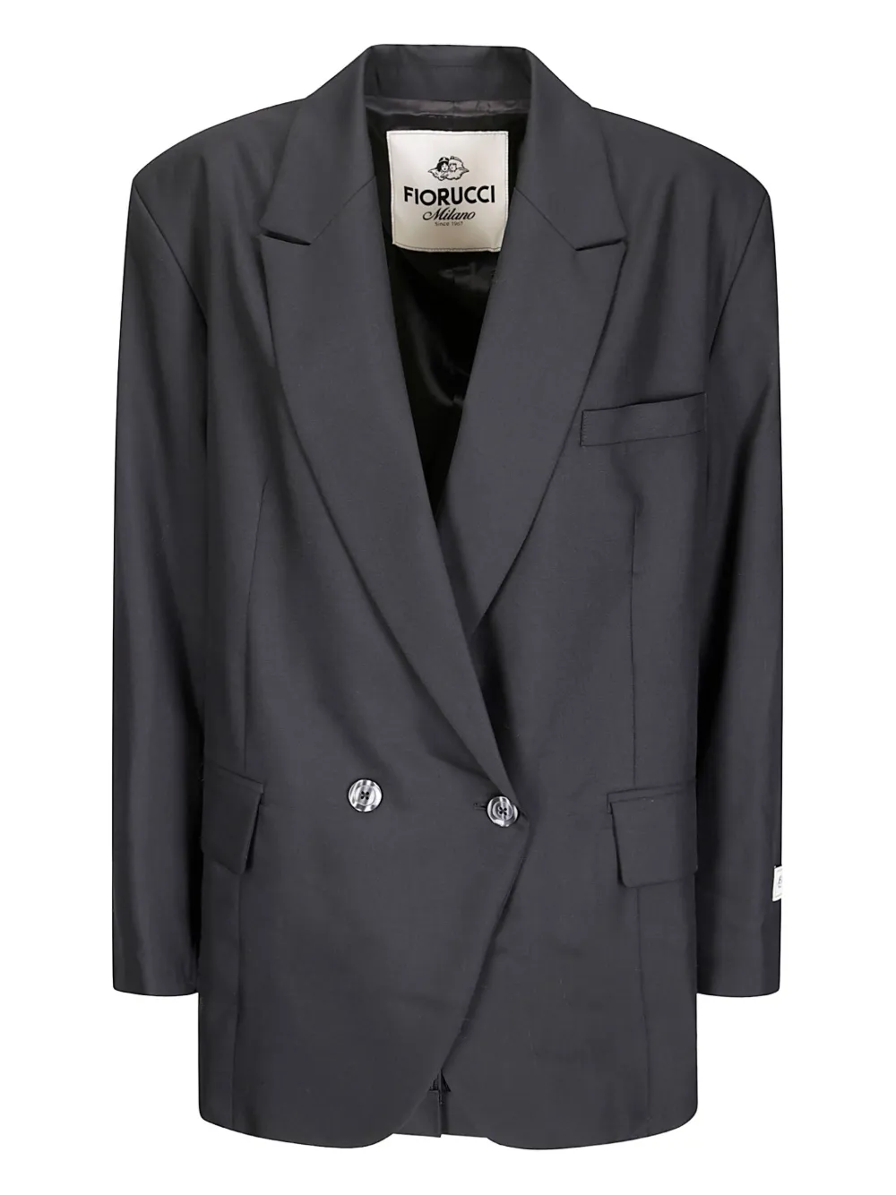Fiorucci Wollen blazer met dubbele rij knopen Zwart