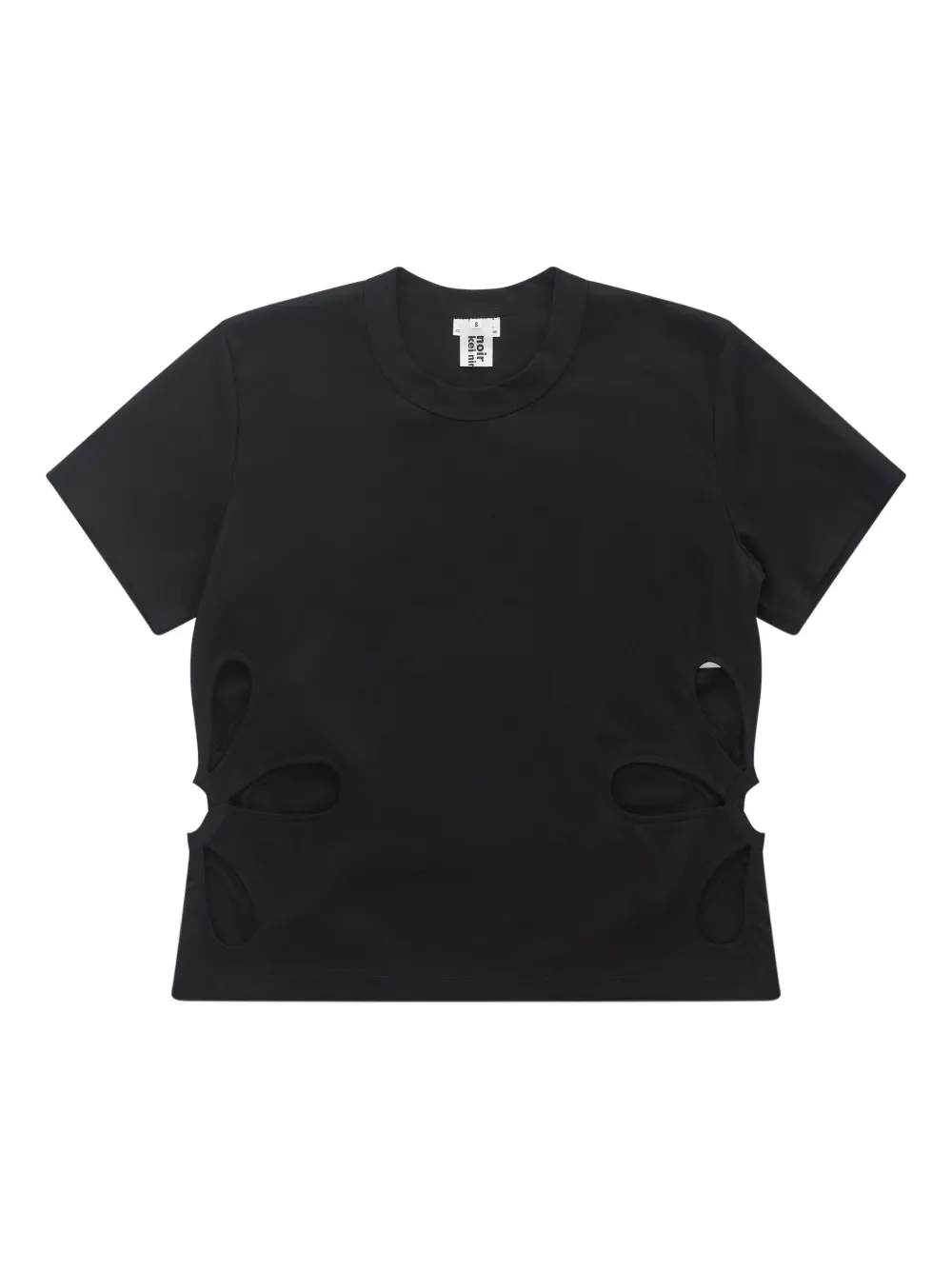 Noir Kei Ninomiya crew-neck short-sleeve T-shirt - Nero