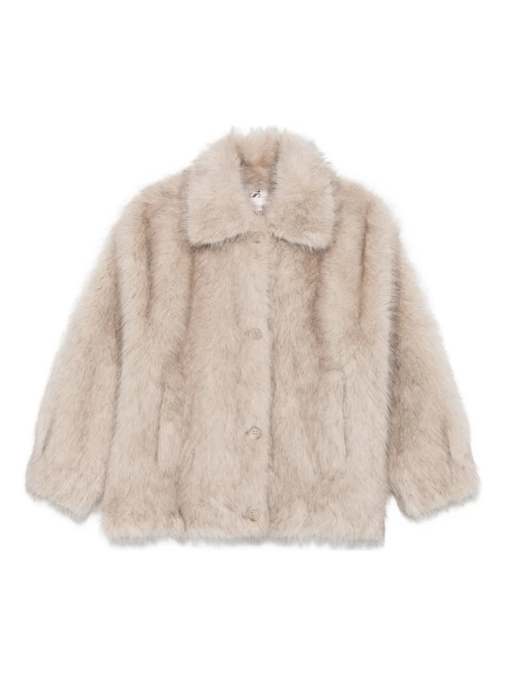 VALENTINI 1972 faux-fur button-front jacket | Neutrals | Image 1