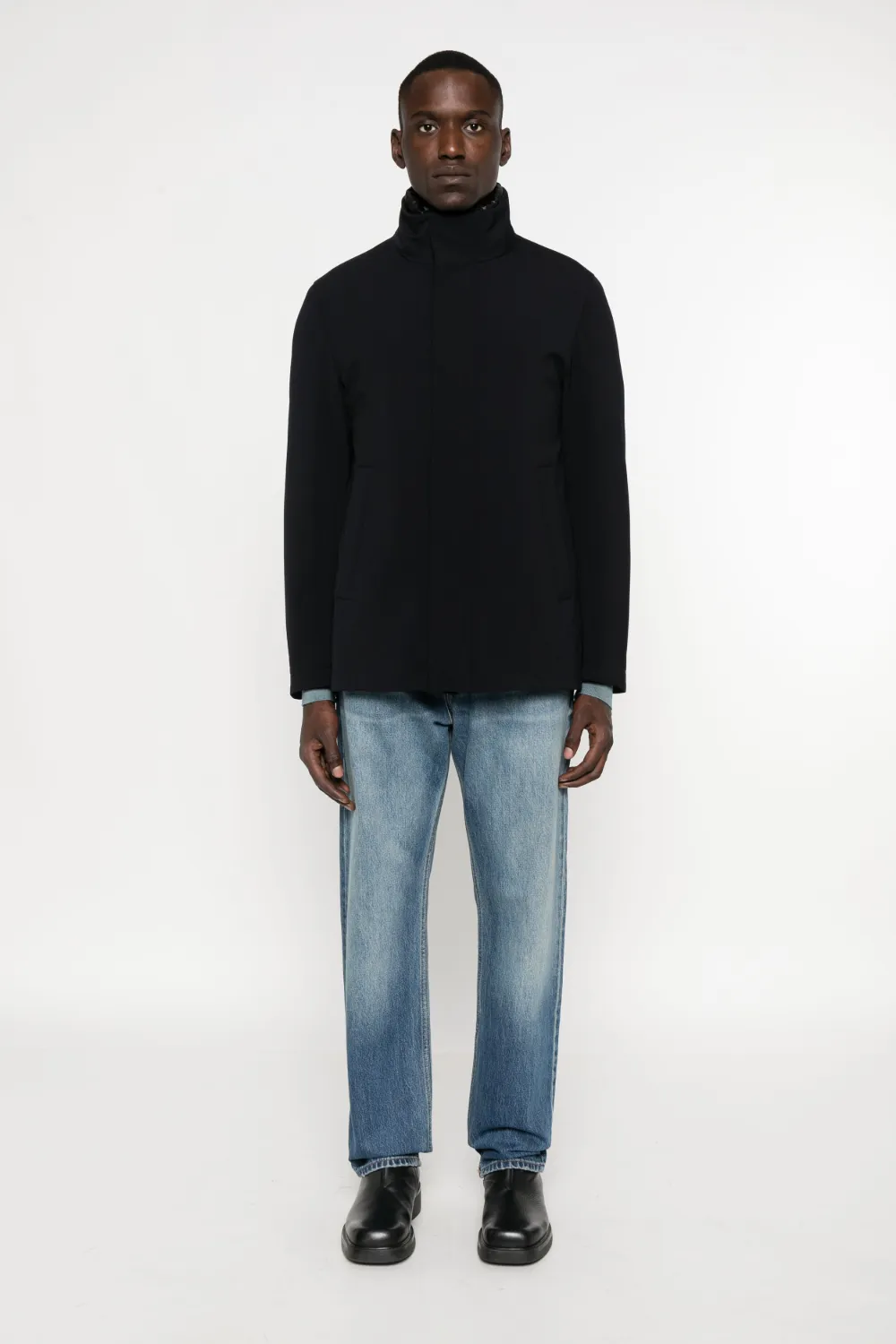 Montecore High-neck Jacket In Black