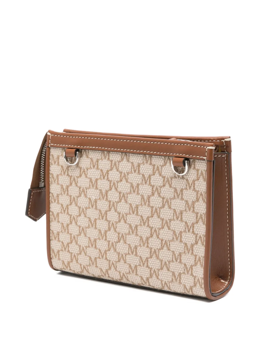 Max Mara Monogram Chain-strap Satchel In Neutral