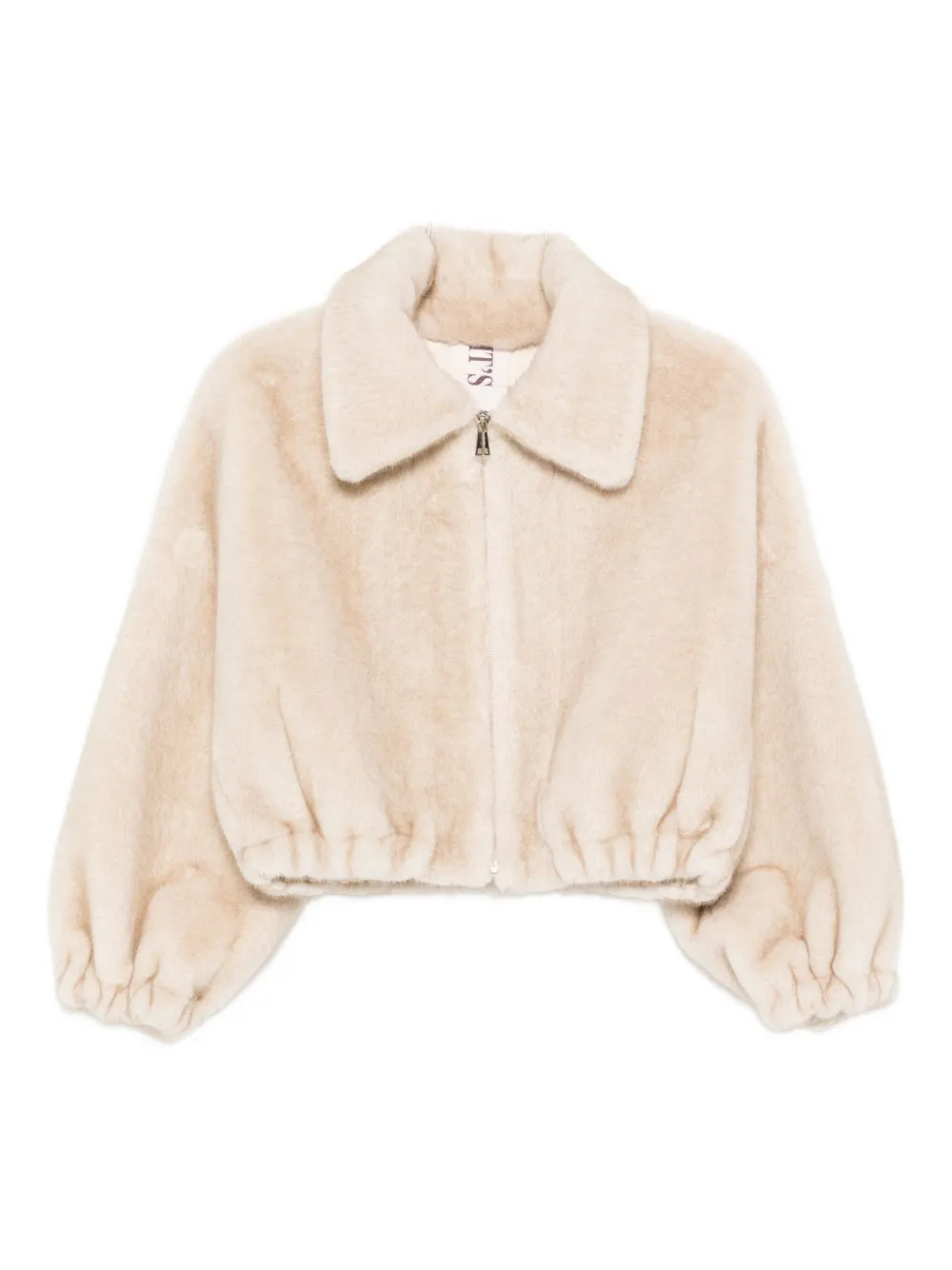 Valentini 1972 Elastic-cuff Zip-front Jacket In Neutral