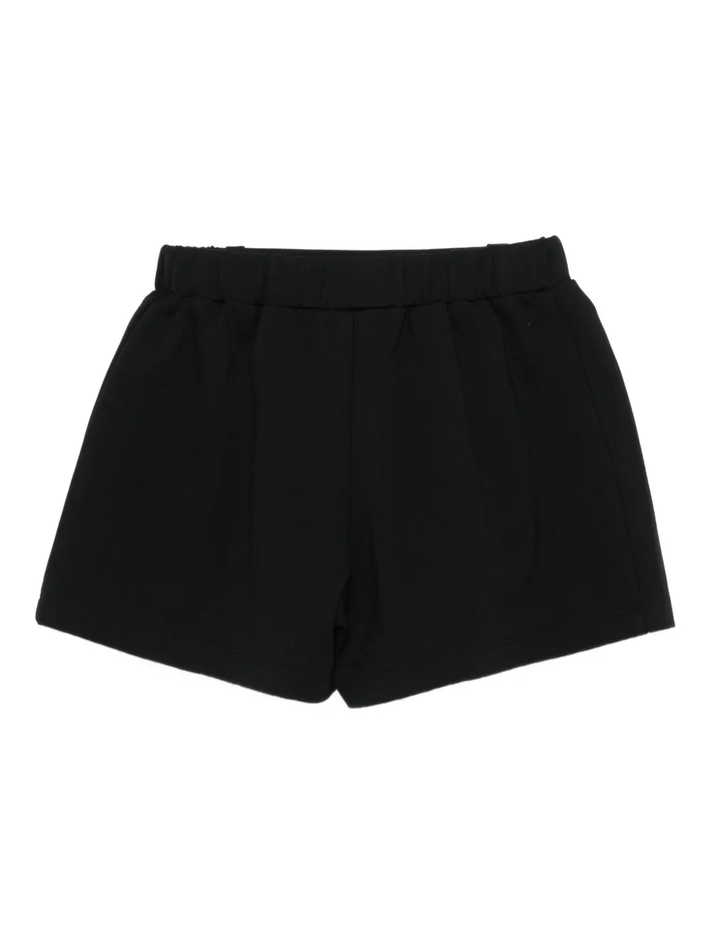 LIU JO Geplooide shorts met logogesp Zwart