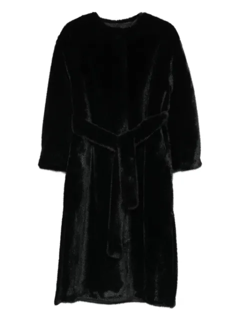 VALENTINI 1972 belted faux fur coat