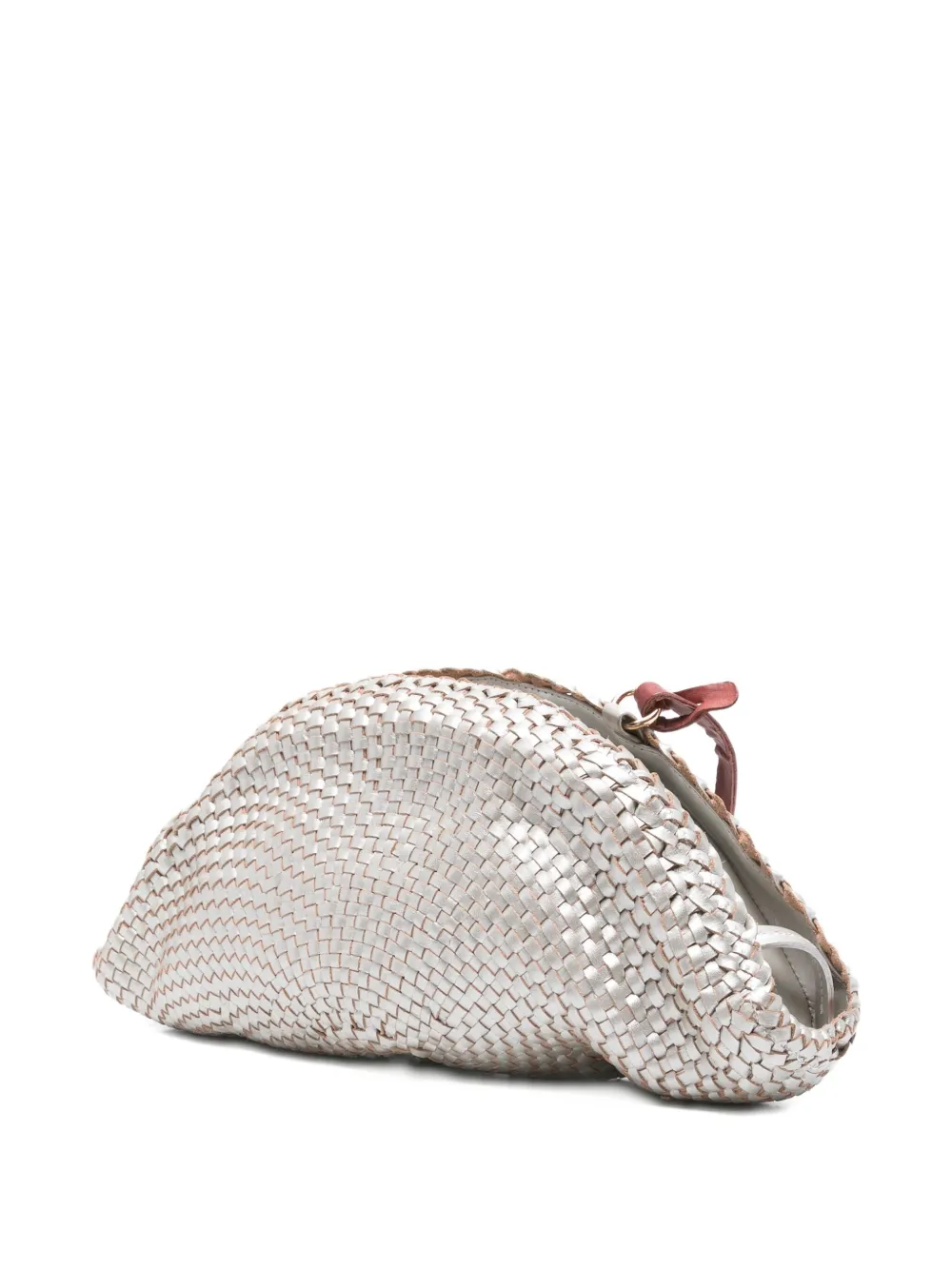 VIPERA Geweven clutch Zilver