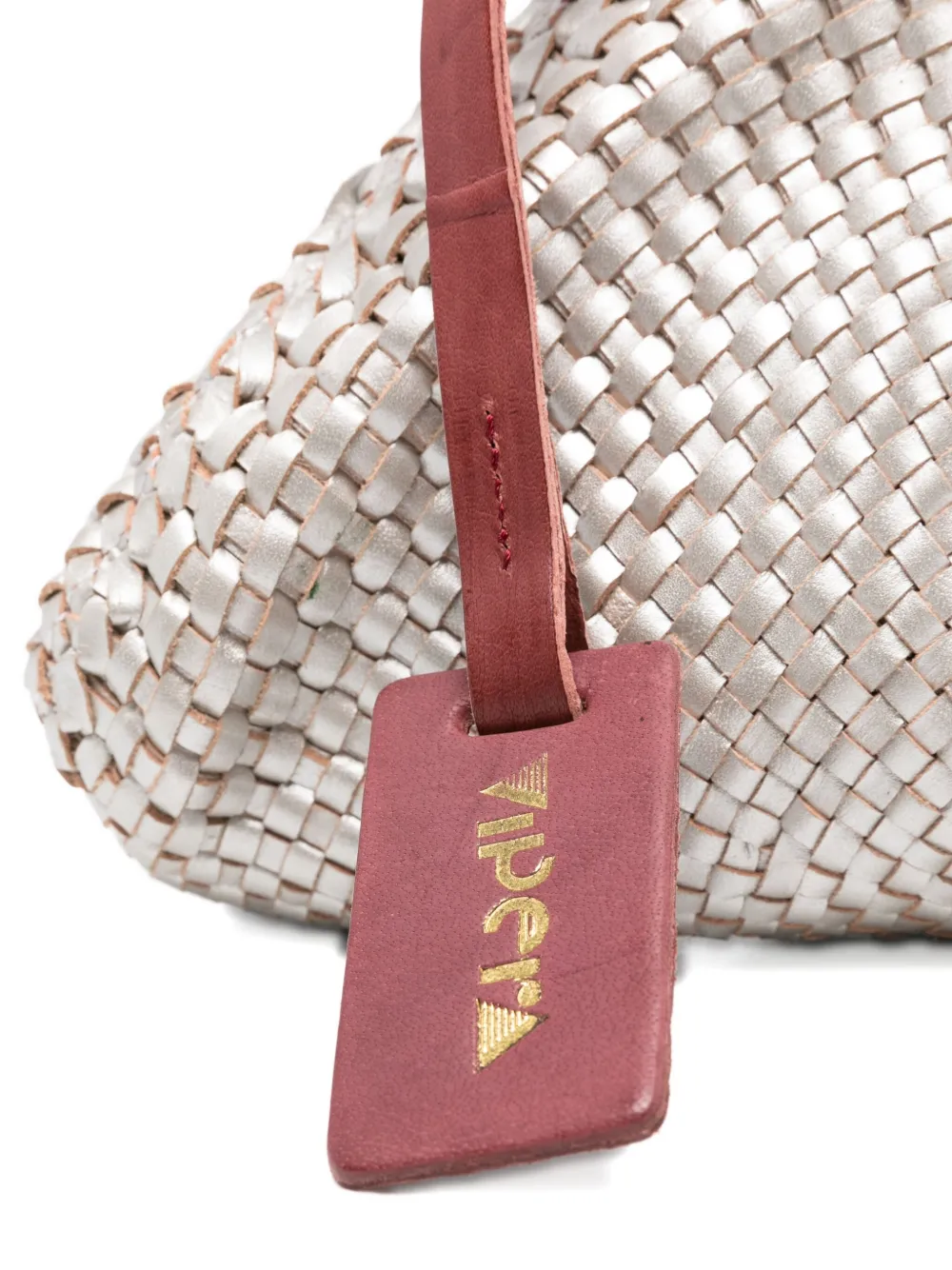 VIPERA Geweven clutch Zilver