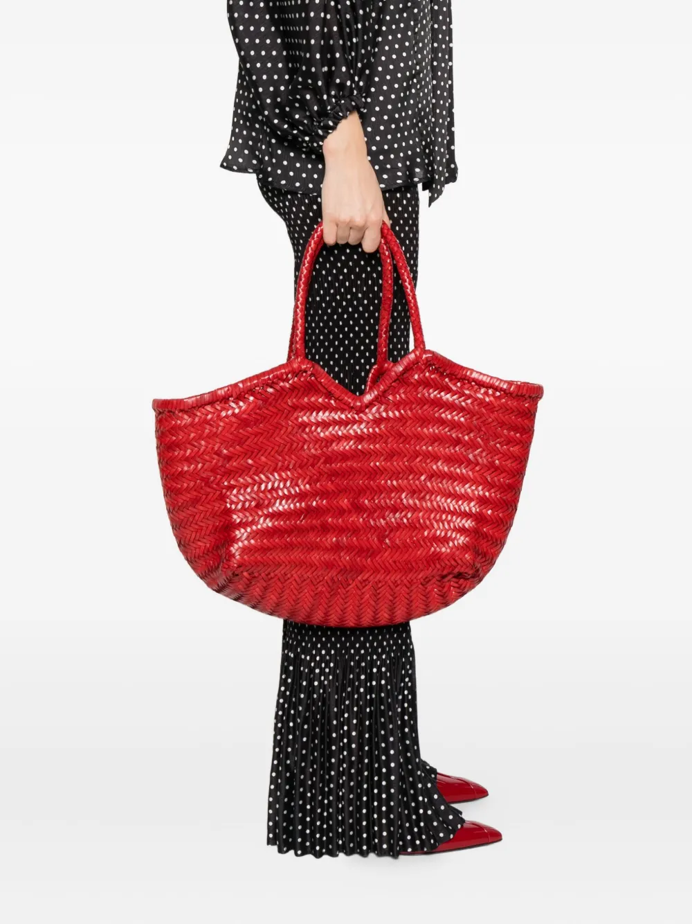 VIPERA Geweven shopper - Rood