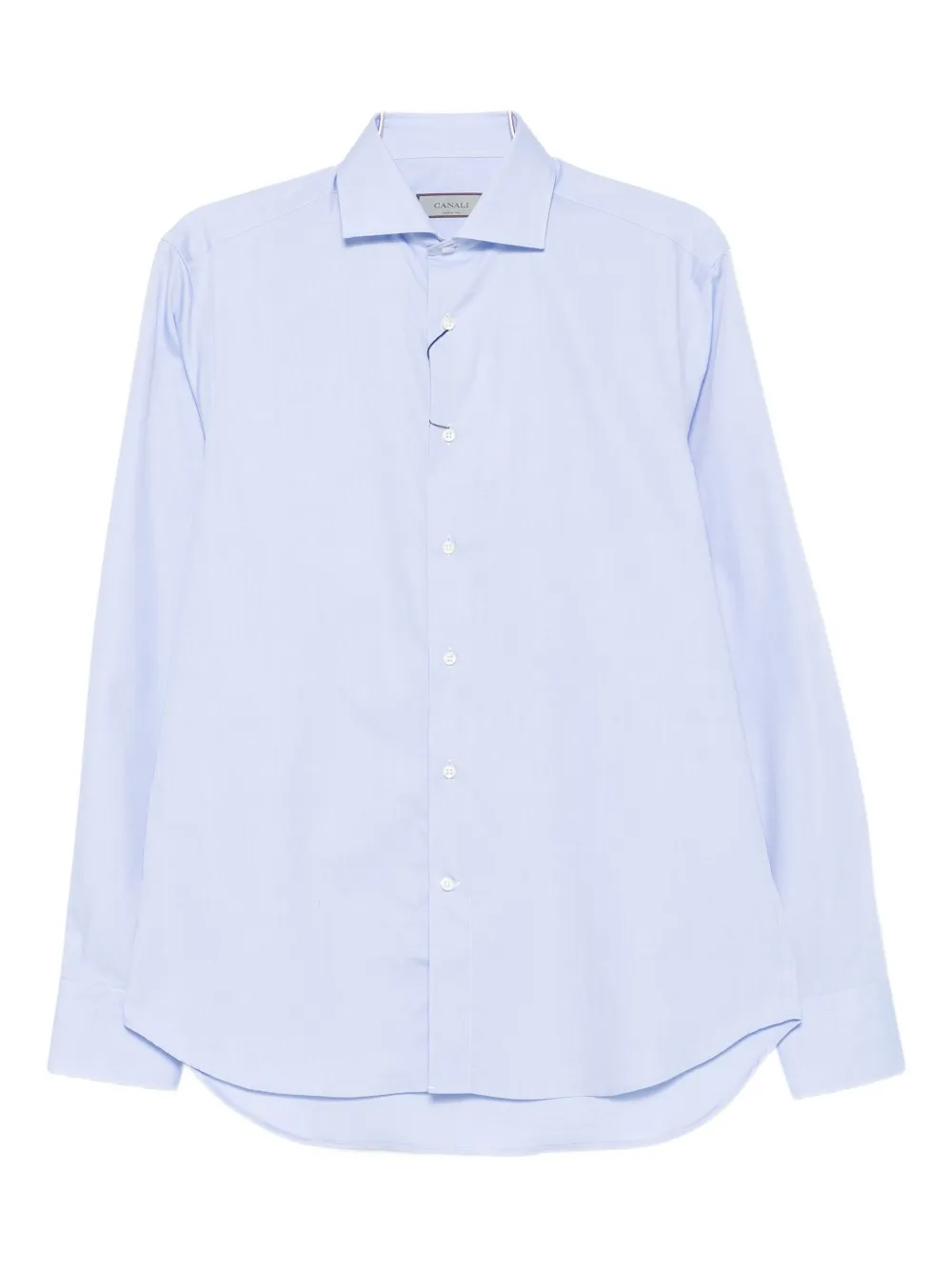 Canali long-sleeve cotton shirt - Blu
