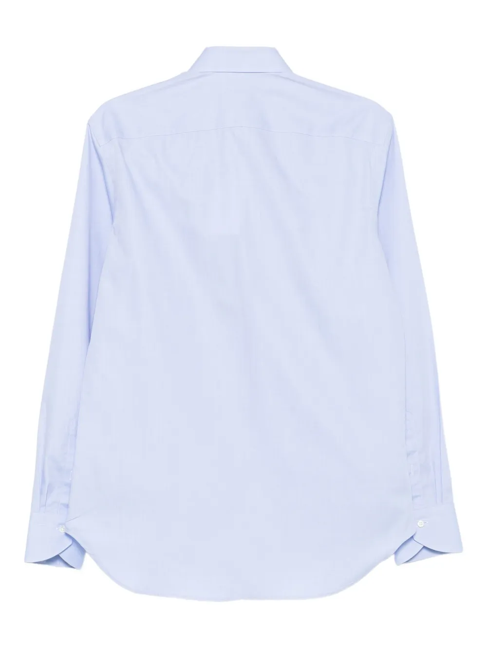 Canali long-sleeve cotton shirt - Blauw