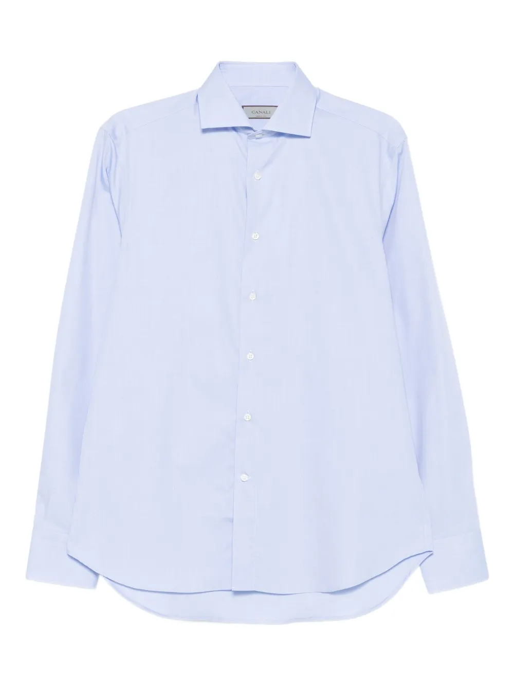 Canali long-sleeve cotton shirt | Blue | Image 1