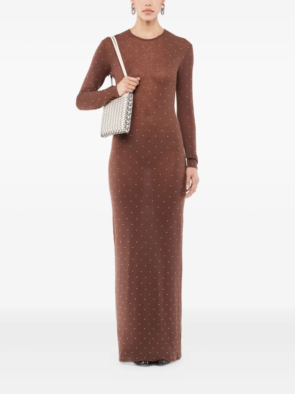 Rabanne embellished long-sleeved maxi dress | Evening Dresses | Image 2