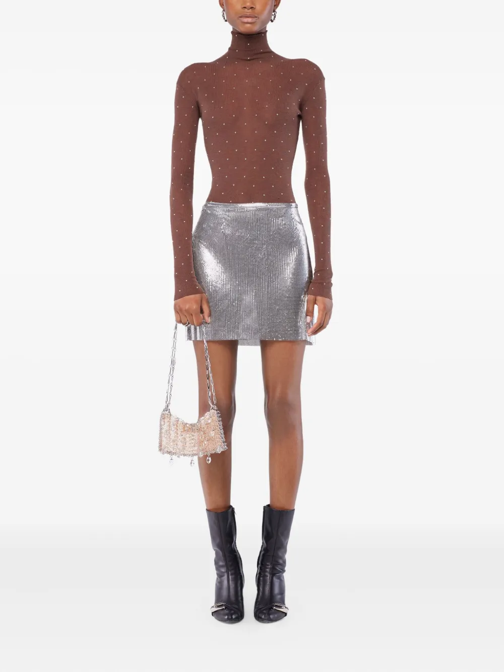 Rabanne embellished-details turtleneck top | Knitted Sweaters | Image 2