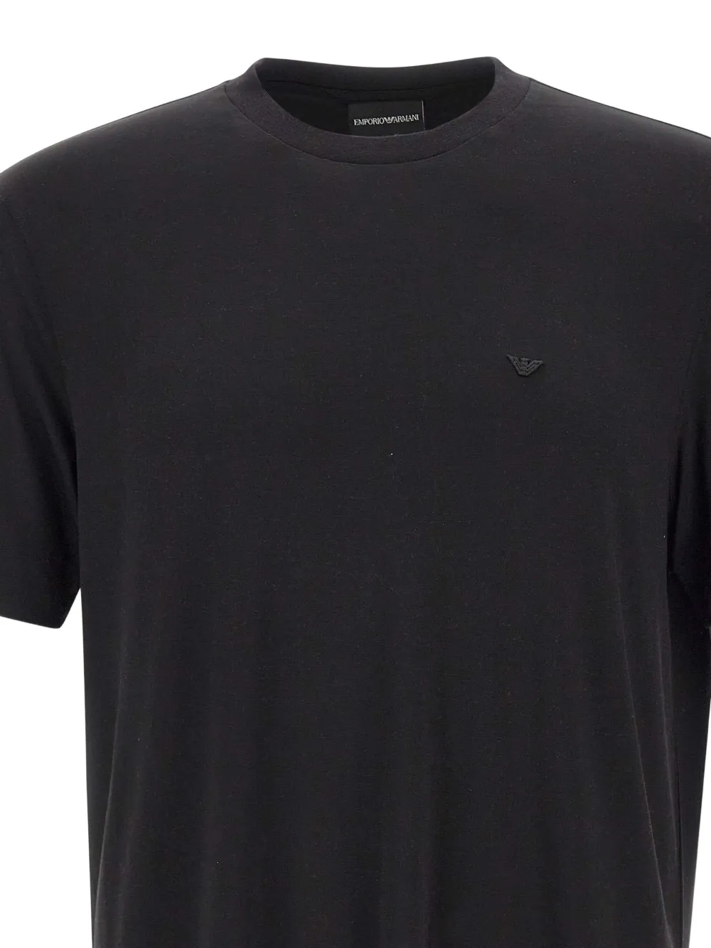 Emporio Armani T-shirt verfraaid met logo Zwart