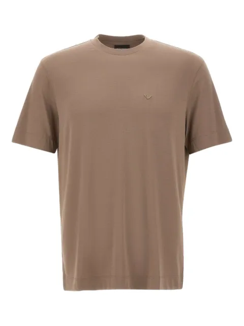 Emporio Armani eagle-embroidered T-shirt