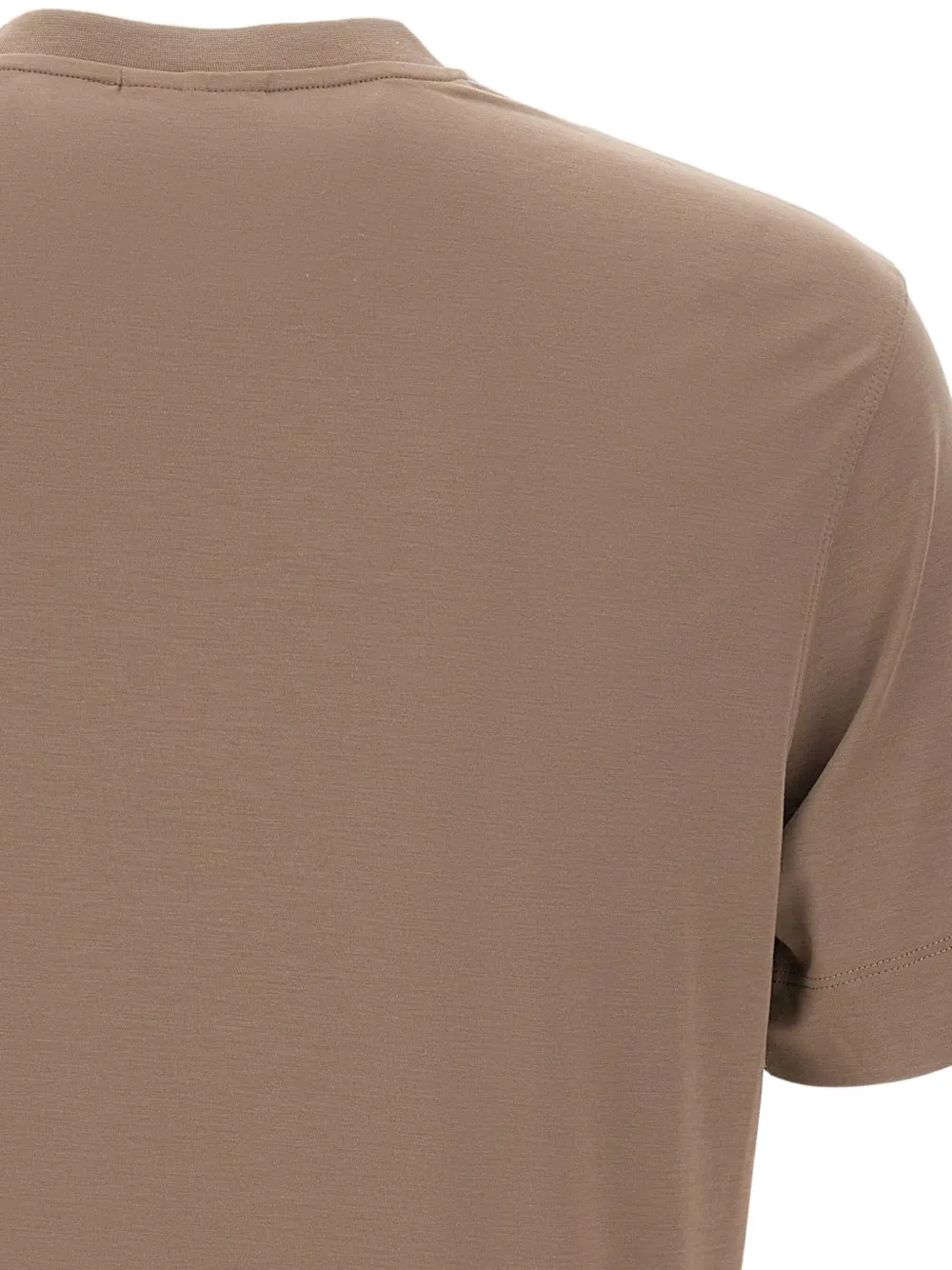 Emporio Armani eagle-embroidered T-shirt Bruin