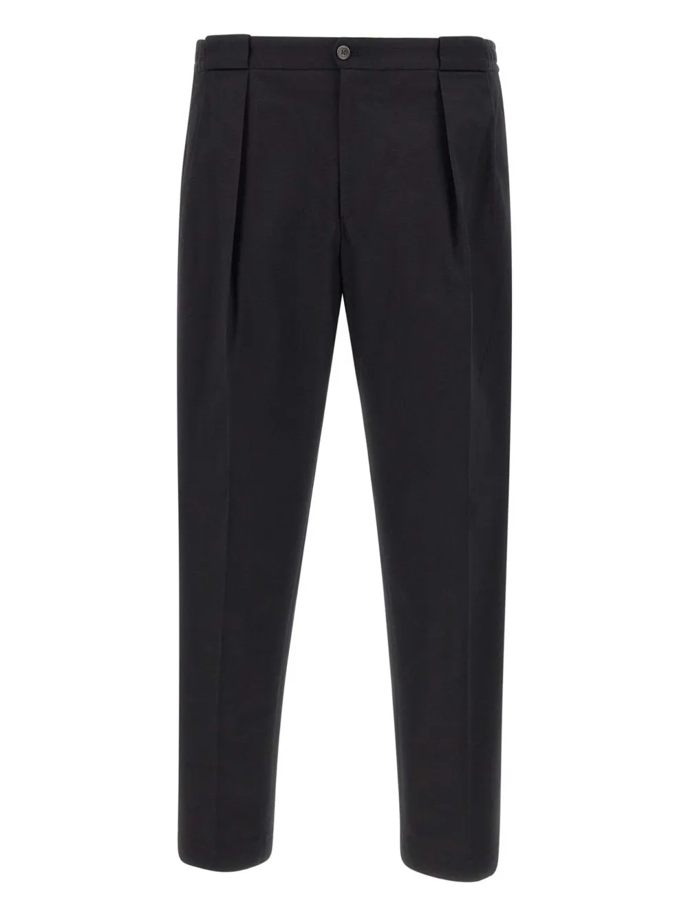 Briglia 1949 pleated cotton trousers Zwart
