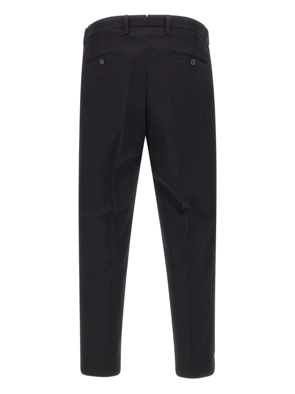Briglia 1949 pleated cotton trousers Zwart