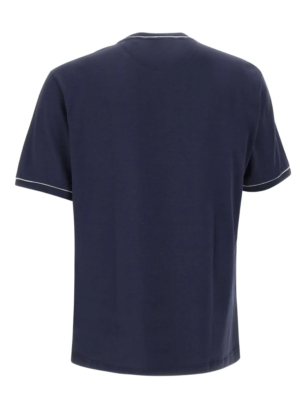 Eleventy contrast-trim T-shirt Blauw