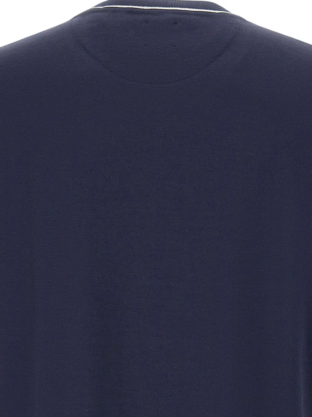 Eleventy contrast-trim T-shirt Blauw