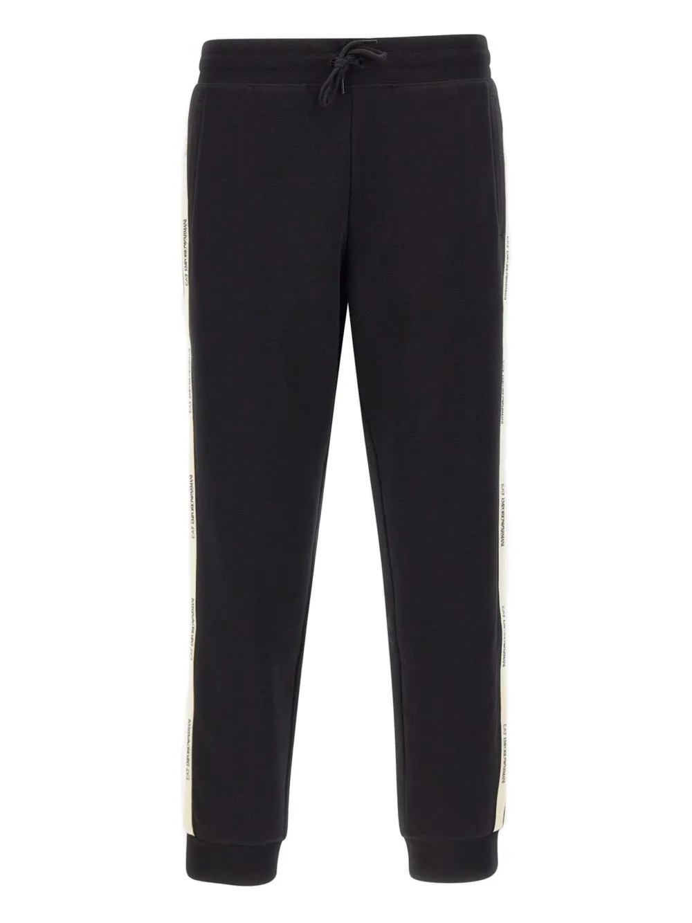 Ea7 Emporio Armani logo-tape track pants Zwart
