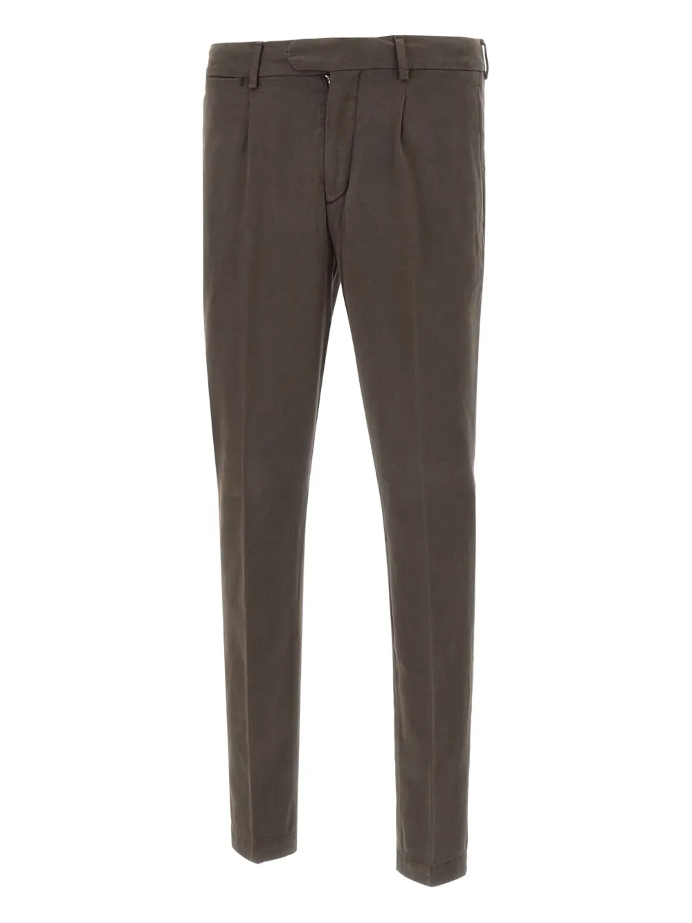 Devore Pleated Trousers In Brown