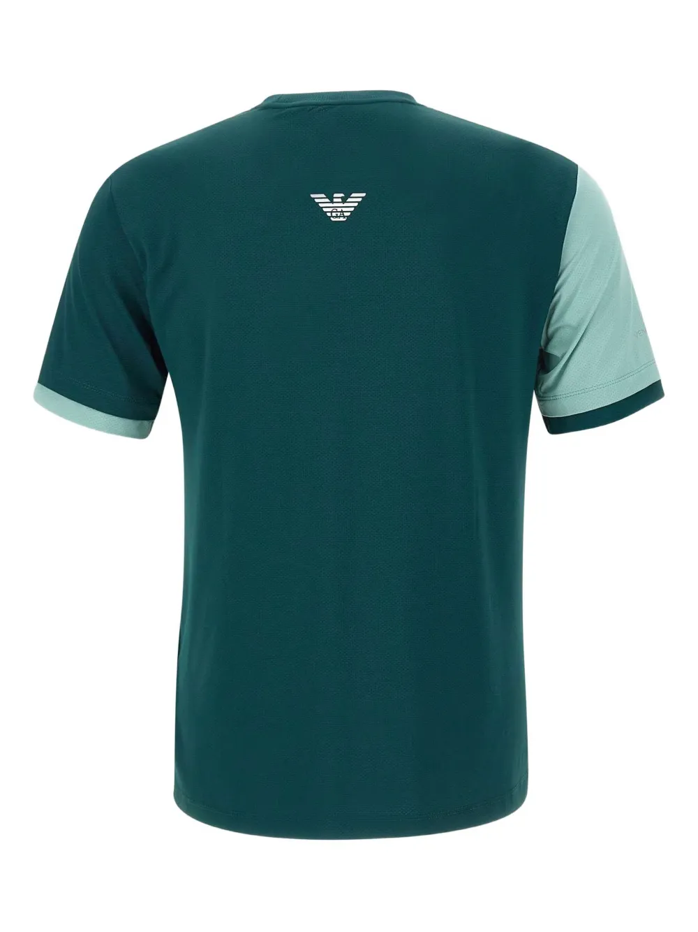 Ea7 Emporio Armani colour-block T-shirt - Groen