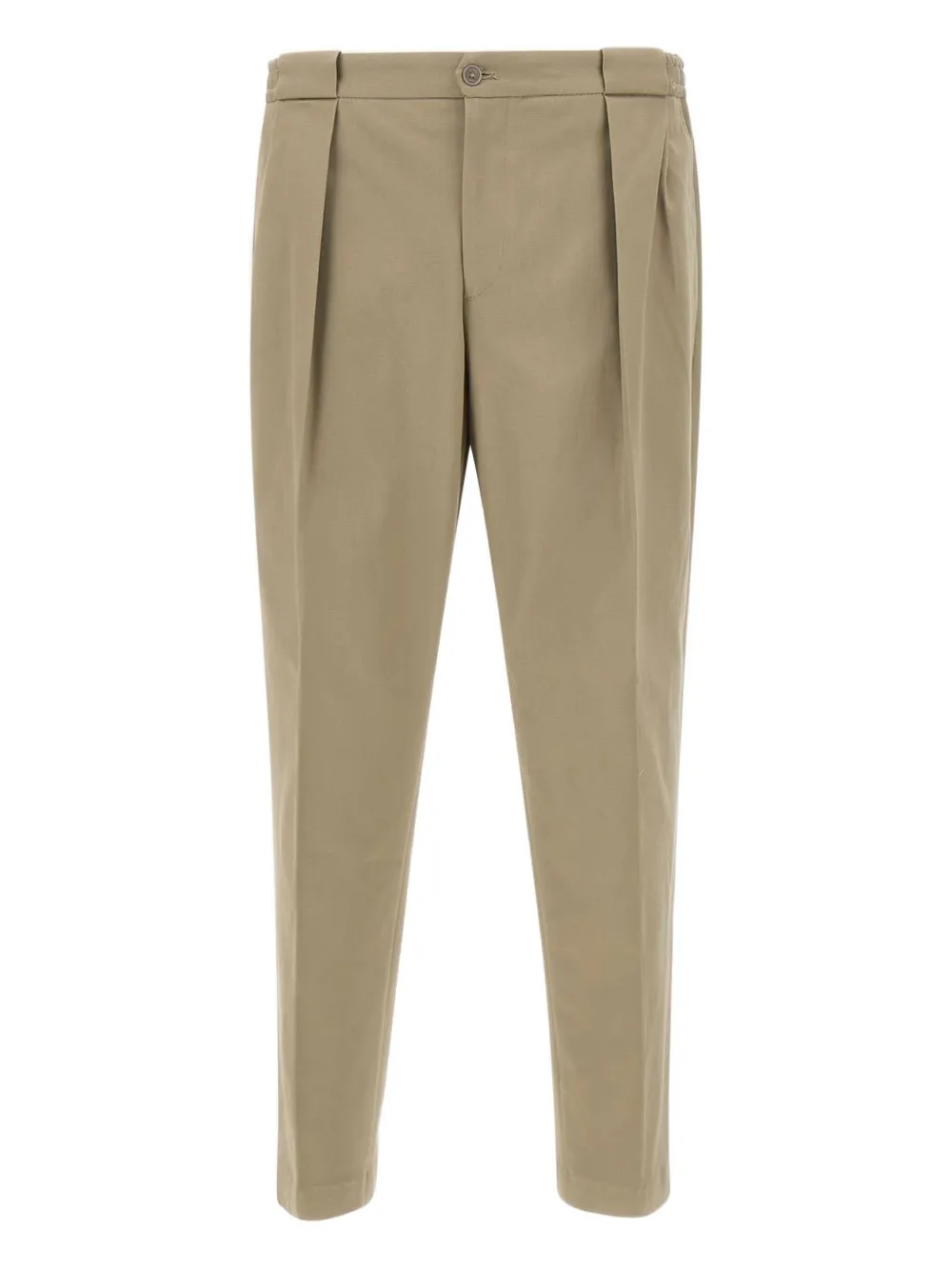 Briglia 1949 pleated cotton-blend trousers Beige