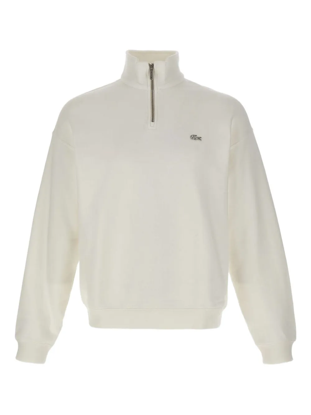 half-zip embroidered sweatshirt