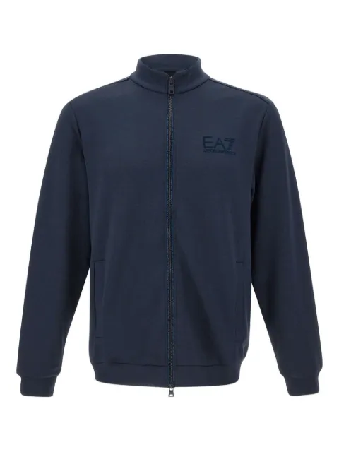 Ea7 Emporio Armani sudadera con cierre en la parte delantera