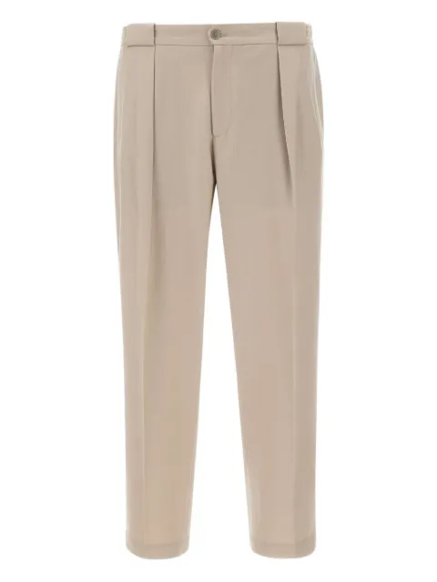 Briglia 1949 pantalon en laine à design plissé
