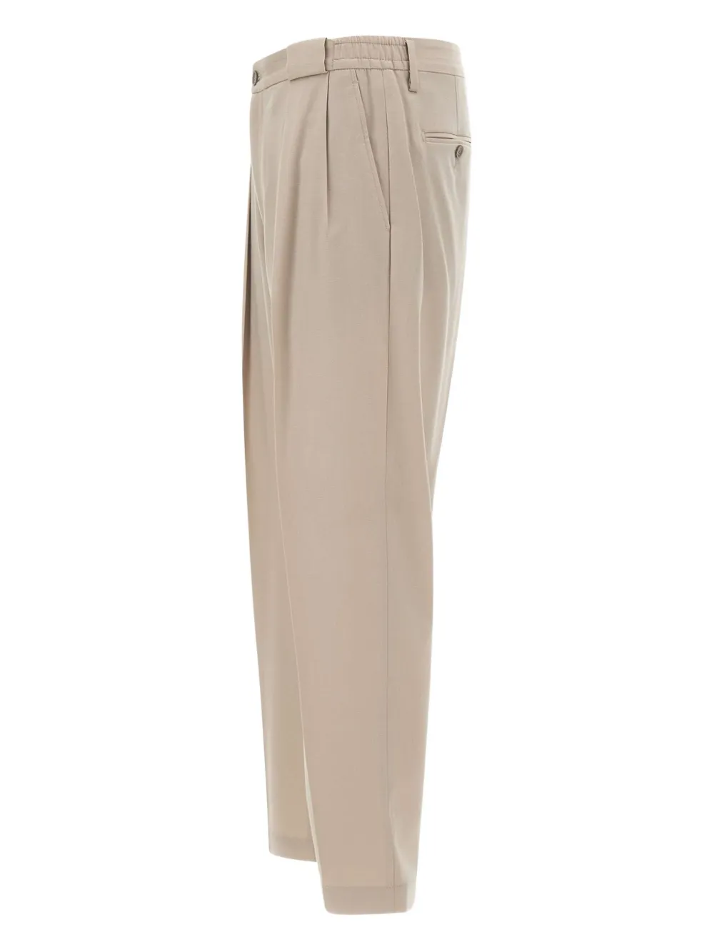 Briglia 1949 pleated wool trousers - Beige