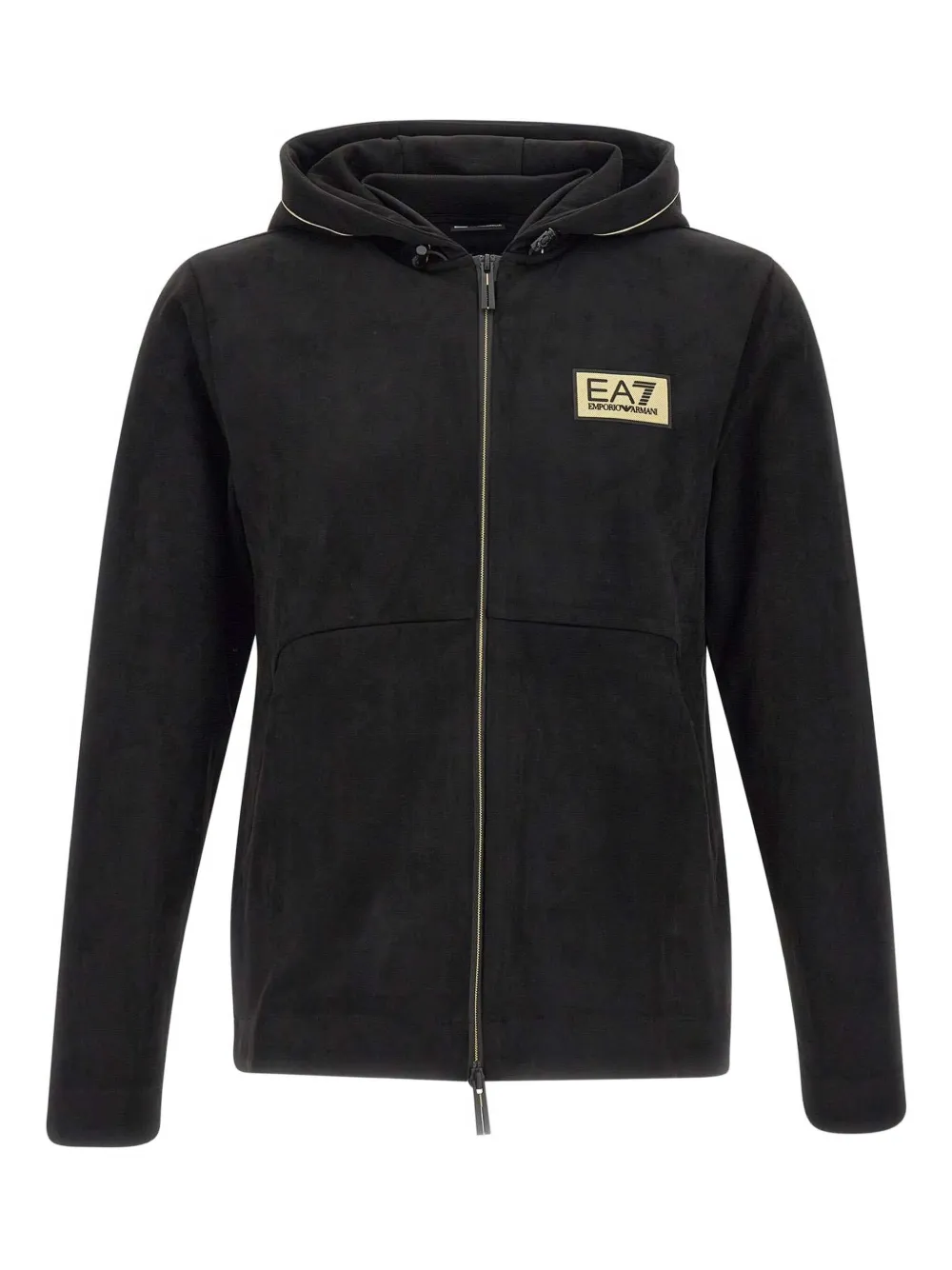 logo-label hooded jacket