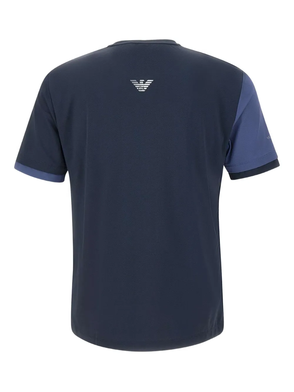 Ea7 Emporio Armani colour-block logo T-shirt - Blauw