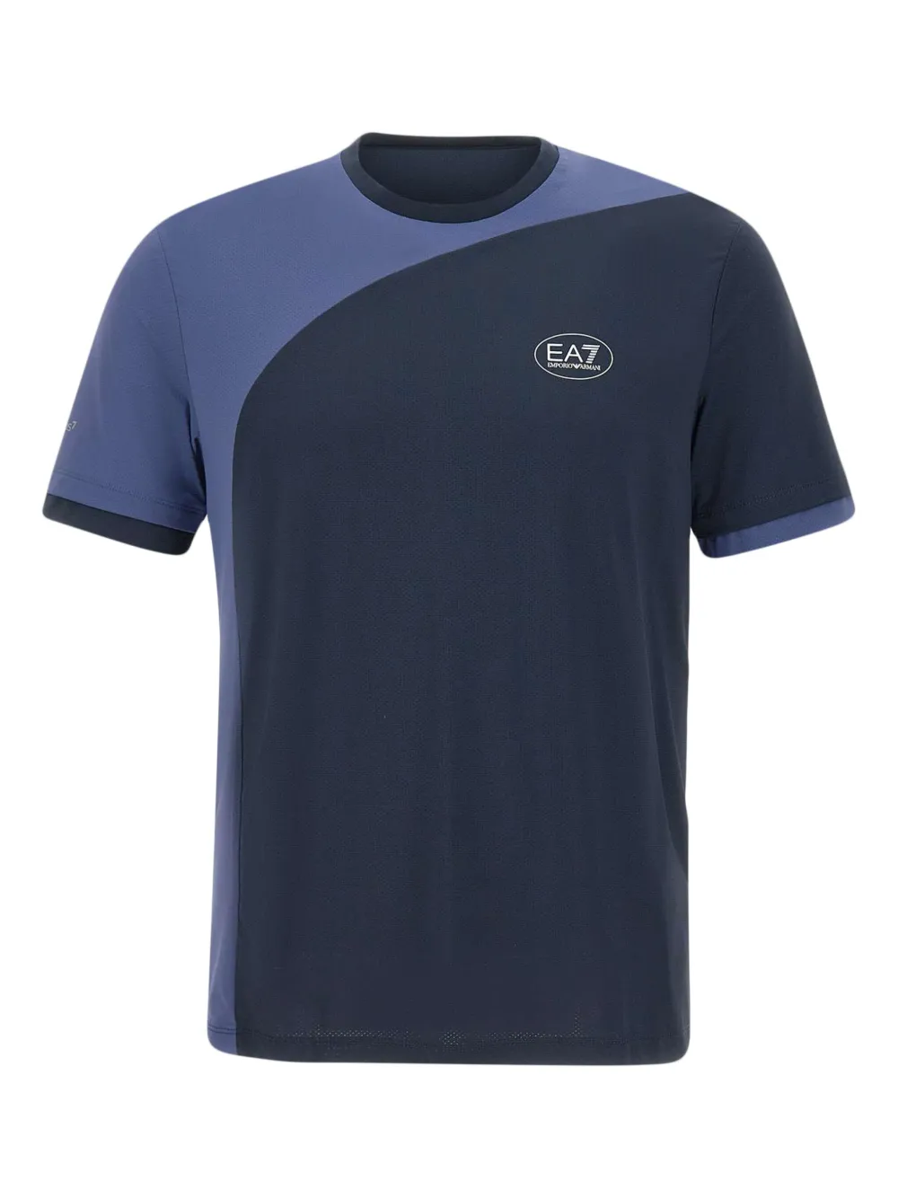 colour-block logo T-shirt