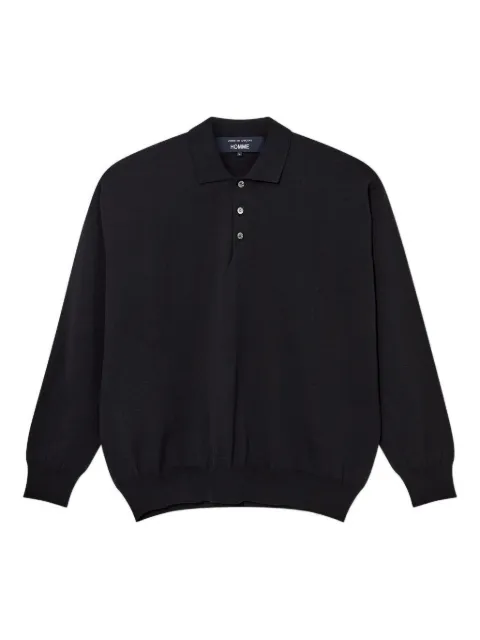 Comme des Garçons Homme buttoned long-sleeve polo shirts