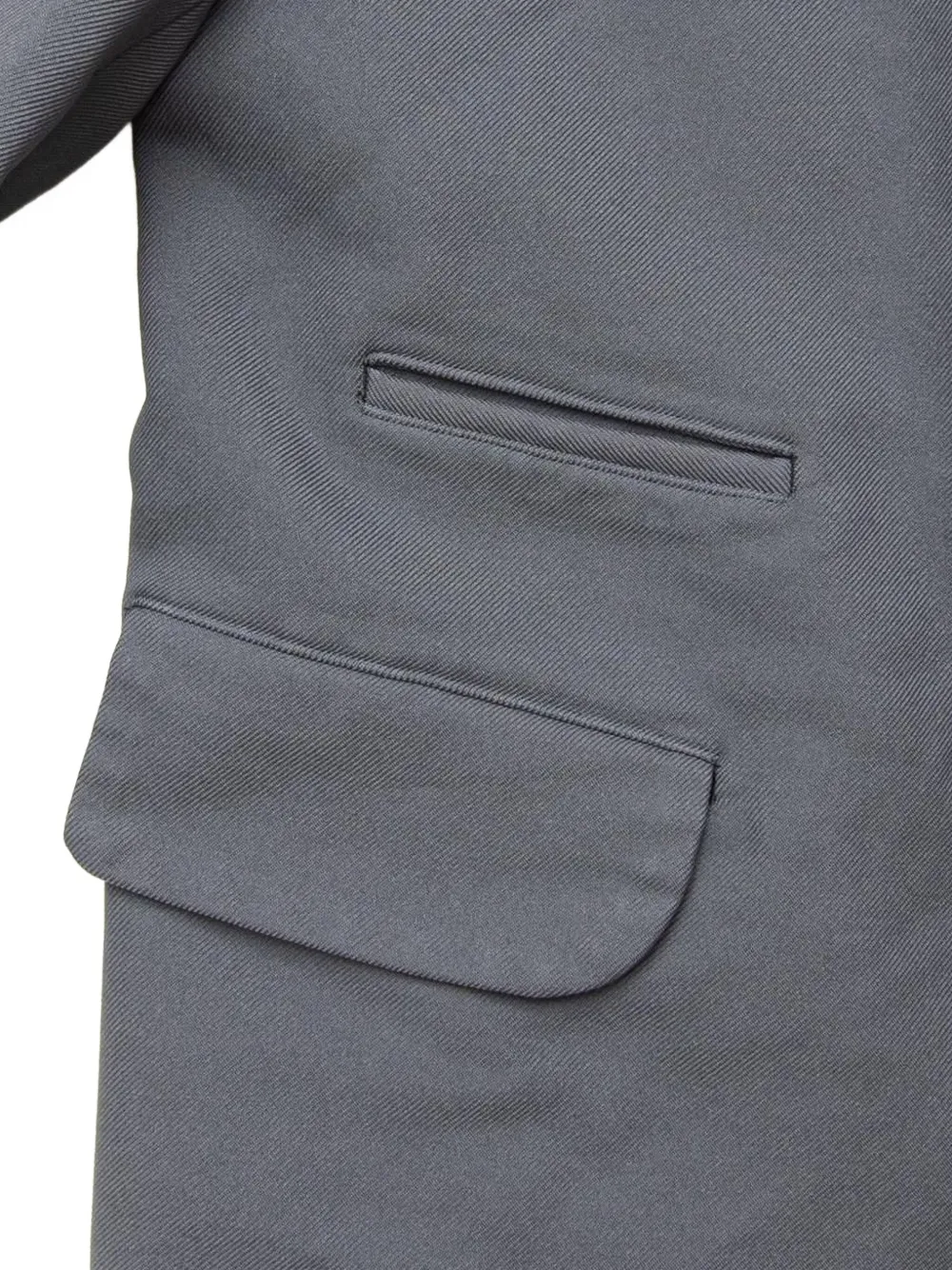 Comme des Garçons Homme Deux Blazer met gekerfde revers en zak Grijs