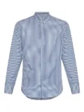 DSQUARED2 Easy striped gold-tone bar shirt - Blue