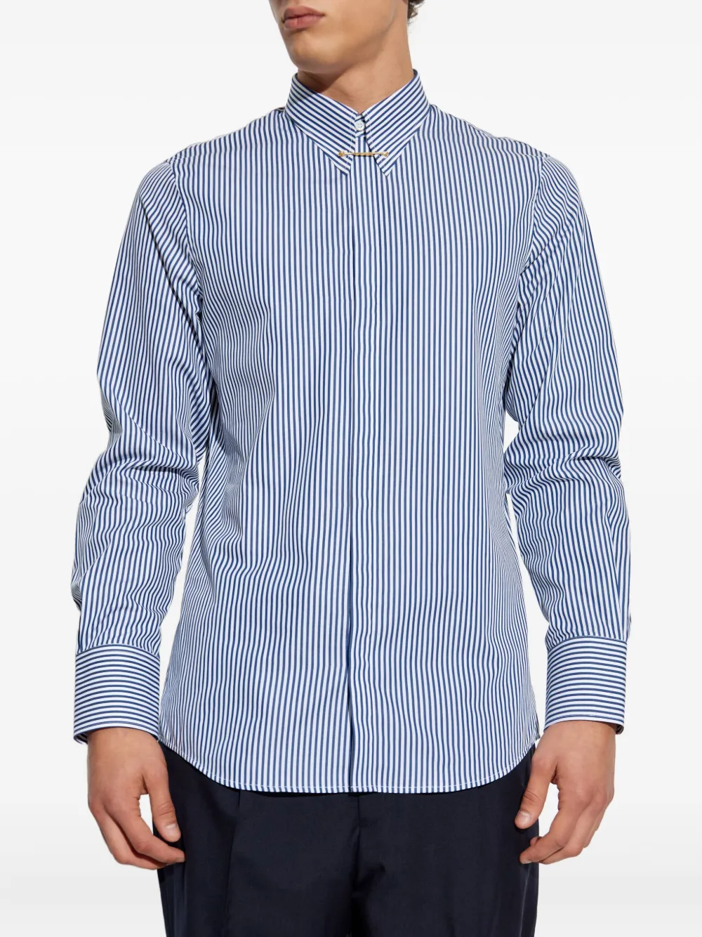 DSQUARED2 Easy gestreept overhemd Blauw