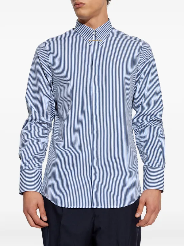 【美品】ディースクエアード-DSQUARED2-ストライプシャツ サイズM DSQUARED2 Easy ストライプ シャツ | ブルー | FARFETCH JP