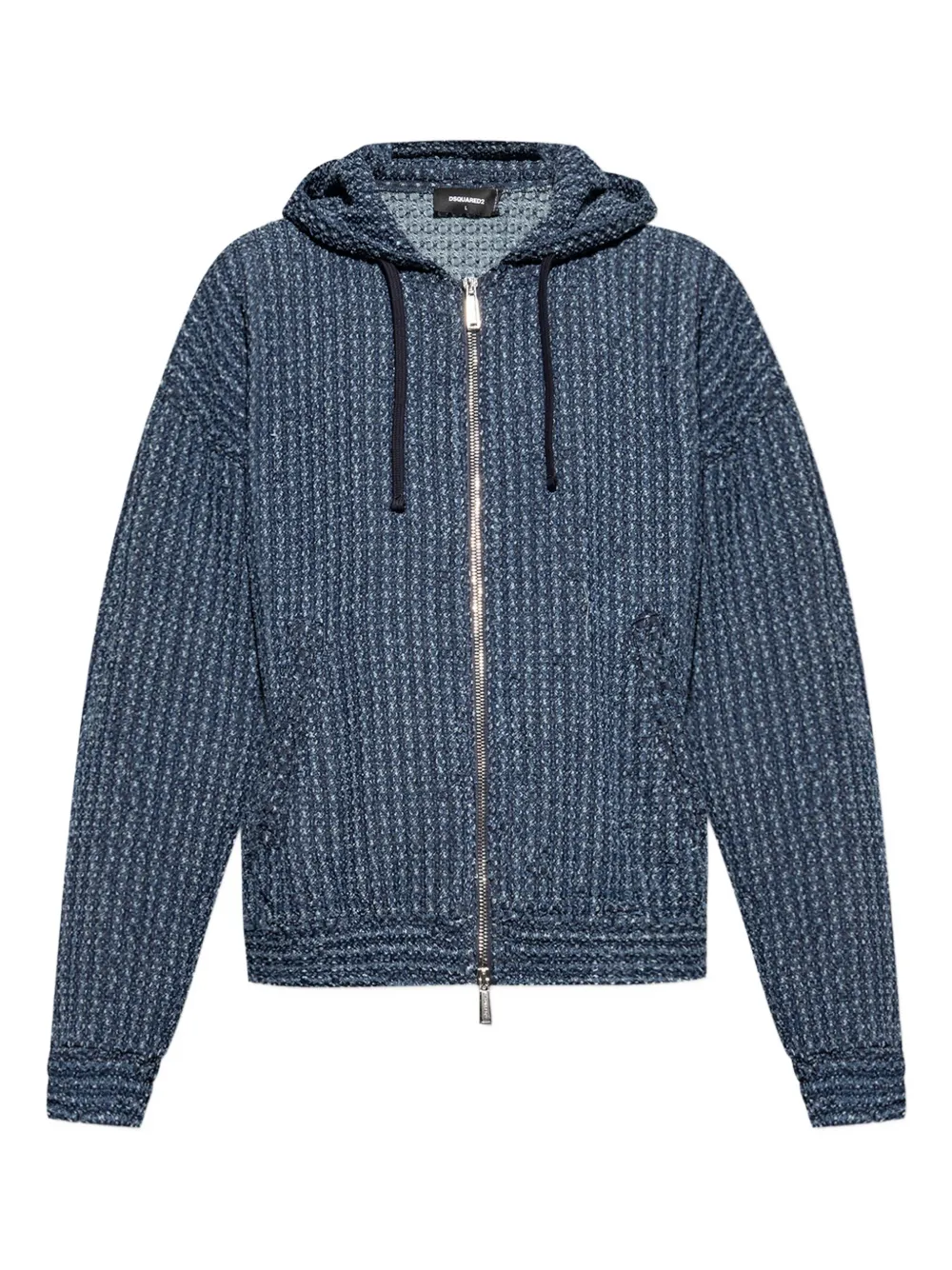 DSQUARED2 hooded zip-up jacket Blauw