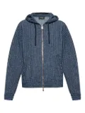 DSQUARED2 hooded zip-up jacket - Blue