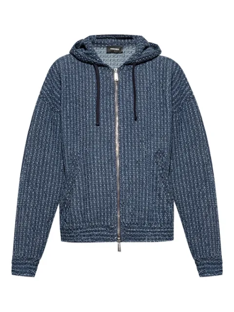 DSQUARED2 hooded zip-up jacket