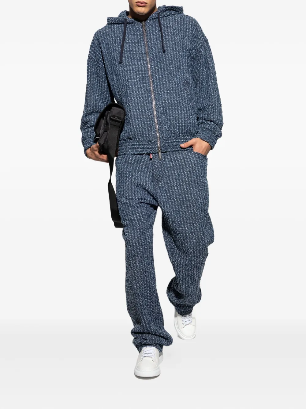 DSQUARED2 hooded zip-up jacket Blauw