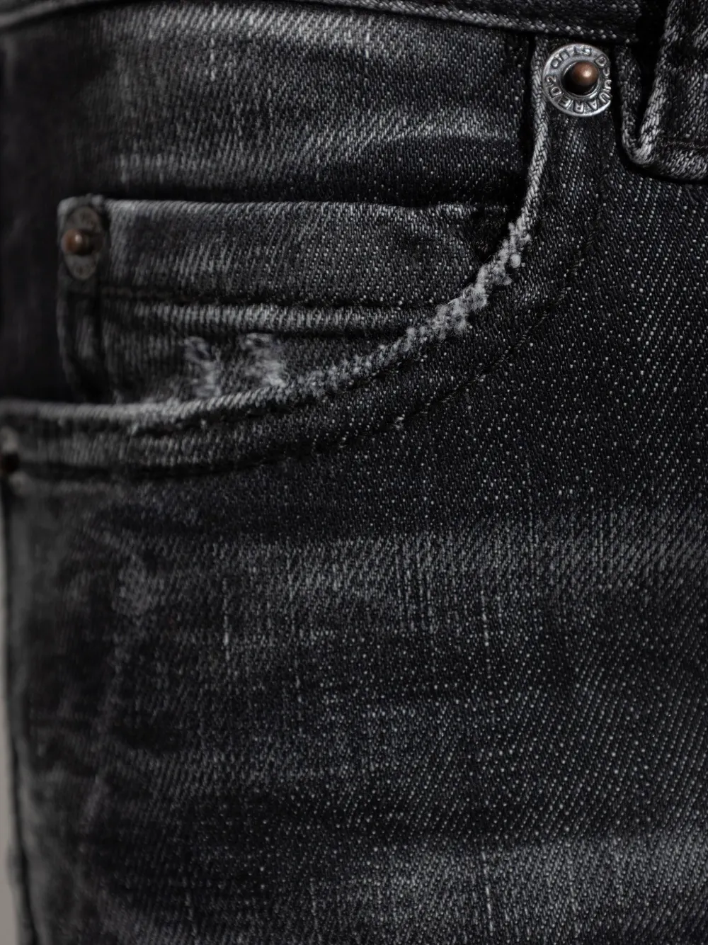 Dsquared2 Faded Distressed Jeans In Gray
