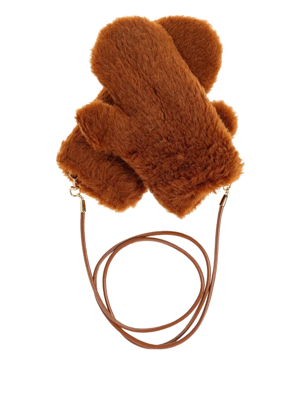 Max Mara Handschoenen met afneembaar bandje - Bruin