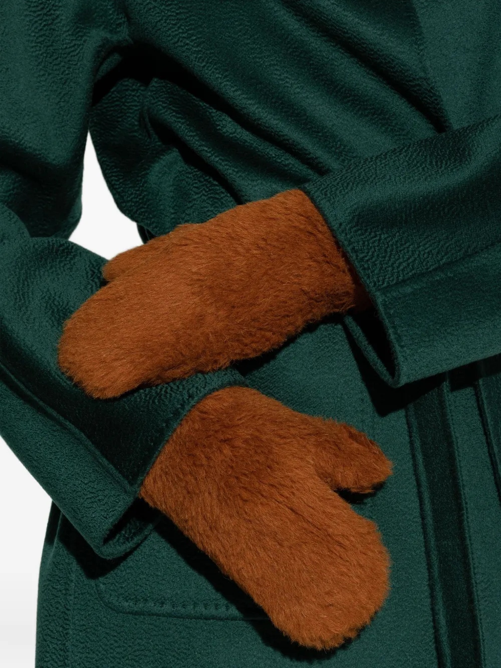 Max Mara Handschoenen met afneembaar bandje Bruin