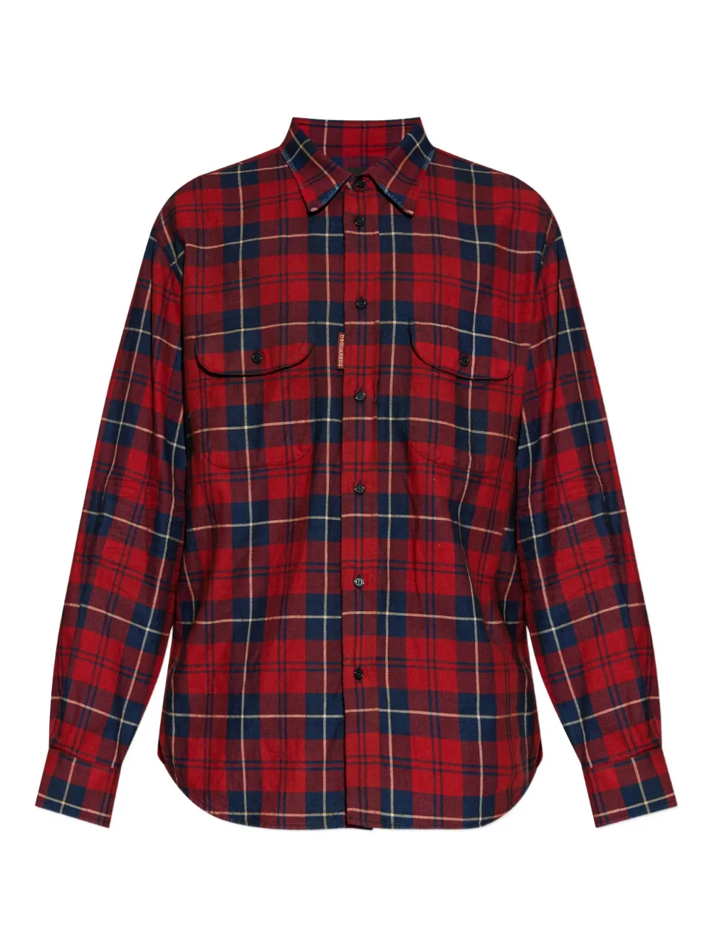 DSQUARED2 Geruit overhemd Rood